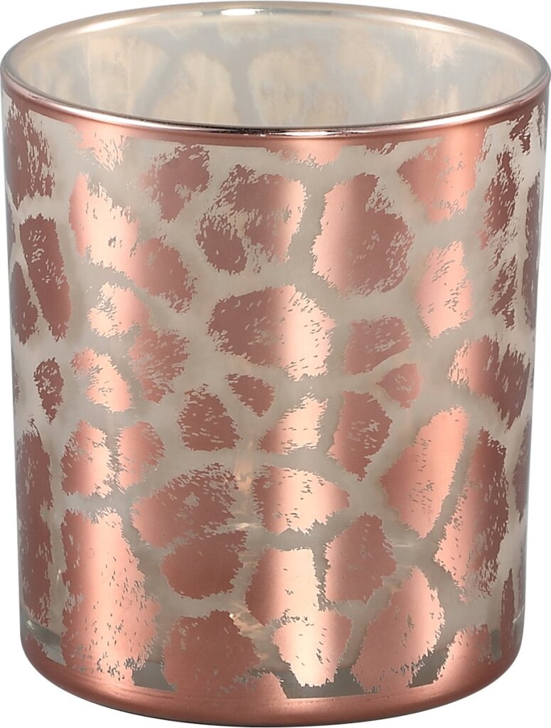 Diversen PMTD Windlicht Desiree Giraffeprint Roze 10 Cm