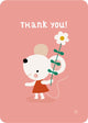 Bora thank you! muis ansichtkaart (5 st.