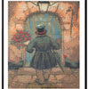 Grafix diamond painting anton pieck man met rozen 40x50cm