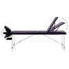 Vidaxl massagetafel inklapbaar 3 zones aluminum paars