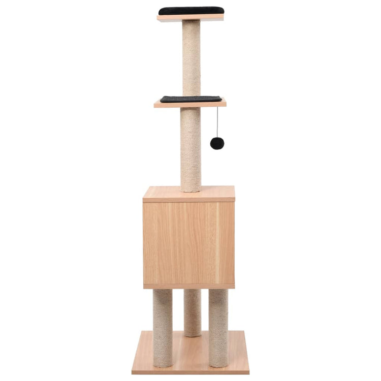 Vidaxl kattenkrabpaal met sisal krabmat 123 cm
