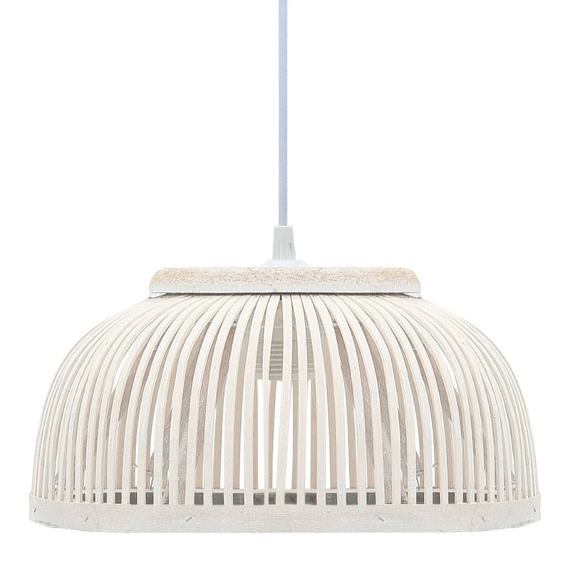 Vidaxl hanglamp halfrond 40 w e27 34x14,5 cm bamboe