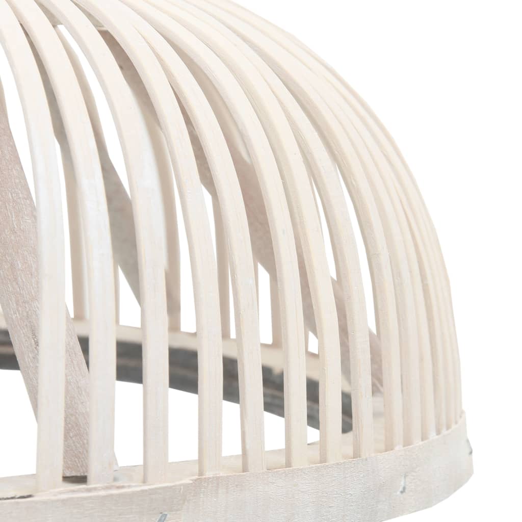 Vidaxl hanglamp halfrond 40 w e27 34x14,5 cm bamboe