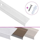 Vidaxl trapneuzen l-vormig 15 st 90 cm aluminium zilverkleurig - afbeelding 2