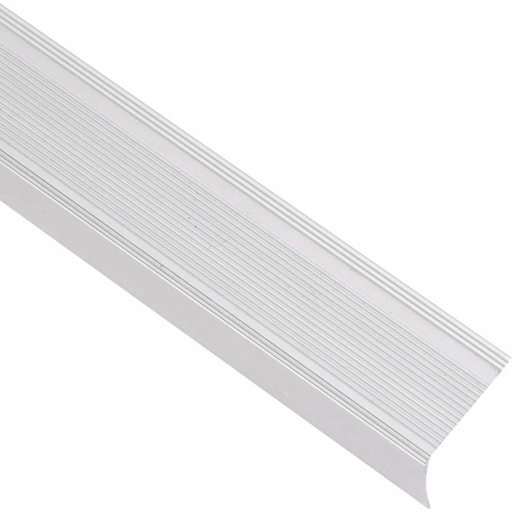 Vidaxl trapneuzen l-vormig 5 st 100 cm aluminium zilverkleurig