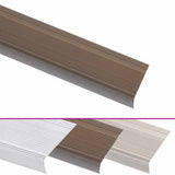 Vidaxl trapneuzen l-vormig 5 st 100 cm aluminium bruin - afbeelding 2
