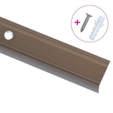 Vidaxl trapneuzen l-vormig 15 st 100 cm aluminium bruin - afbeelding 3