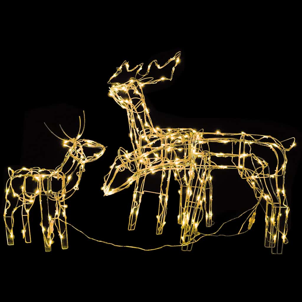 Vidaxl 3-delige kerstverlichting rendieren 229 led's