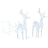 Vidaxl kerstversiering rendieren en slee 160 led's 130 cm acryl