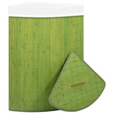 Vidaxl hoekwasmand 60 l bamboe groen - afbeelding 3