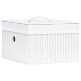 Vidaxl opbergboxen 4 st bamboe wit - afbeelding 2