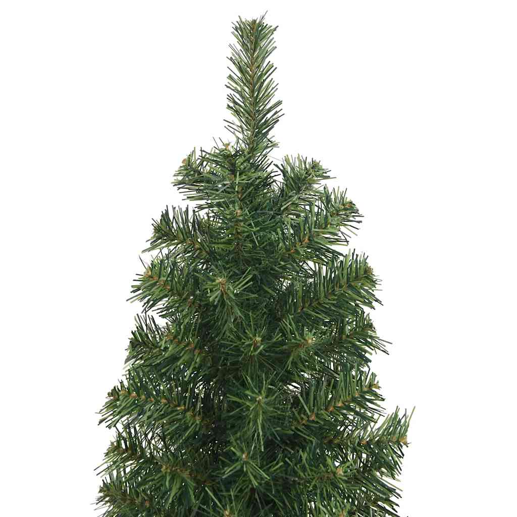 Vidaxl kunstkerstboom met standaard smal 180 cm pvc groen