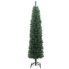 Vidaxl kunstkerstboom met standaard smal 240 cm pvc groen