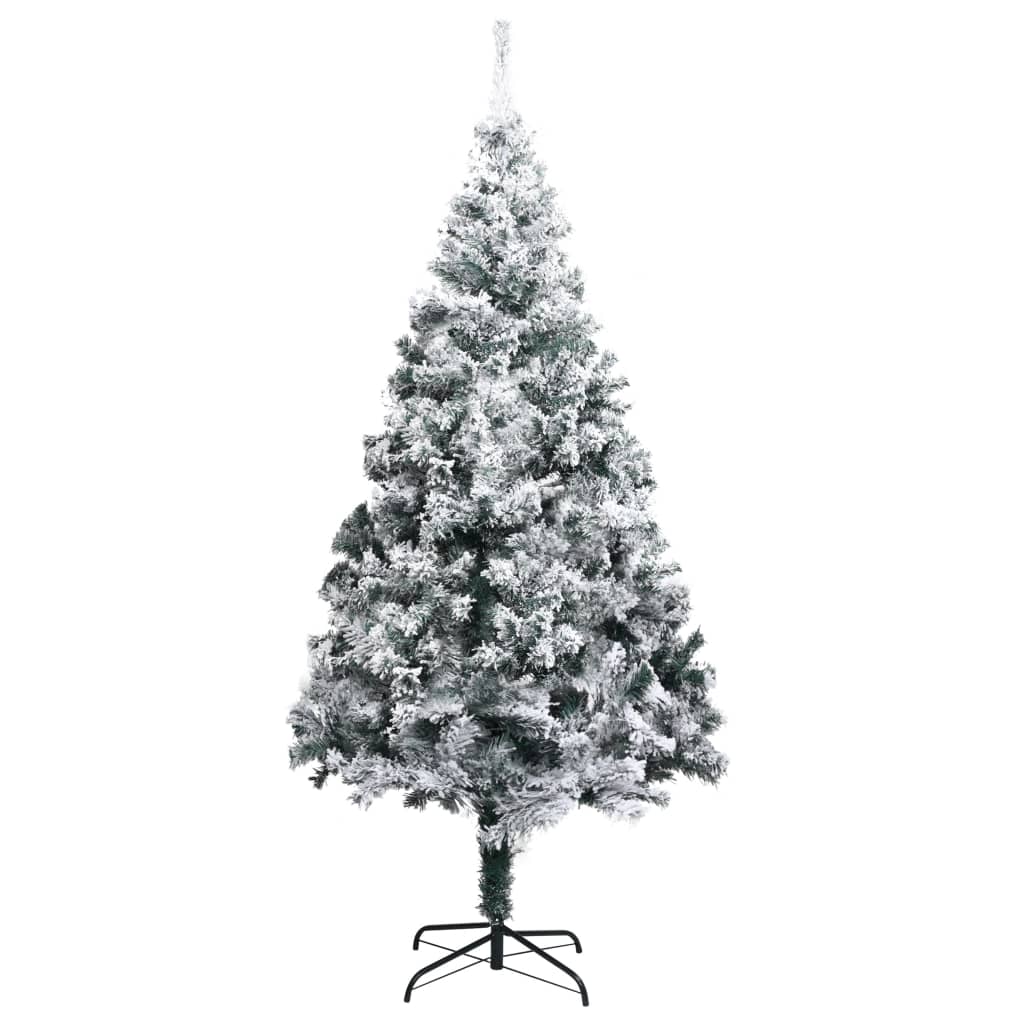 Vidaxl kunstkerstboom met sneeuw 240 cm groen