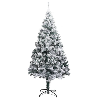 Vidaxl kunstkerstboom met sneeuw 240 cm groen