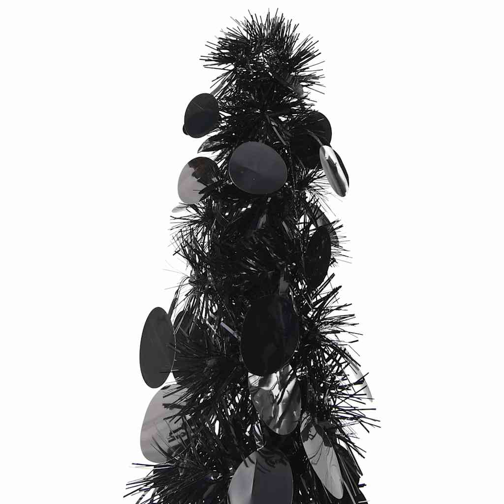Vidaxl kunstkerstboom pop-up 120 cm pet zwart