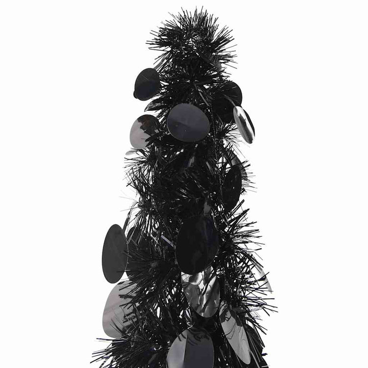 Vidaxl kunstkerstboom pop-up 120 cm pet zwart