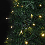 Vidaxl kerstboom with led string lights groen 150 x 150 cm pvc - afbeelding 3