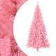 Vidaxl kunstkerstboom met standaard 210 cm pvc roze