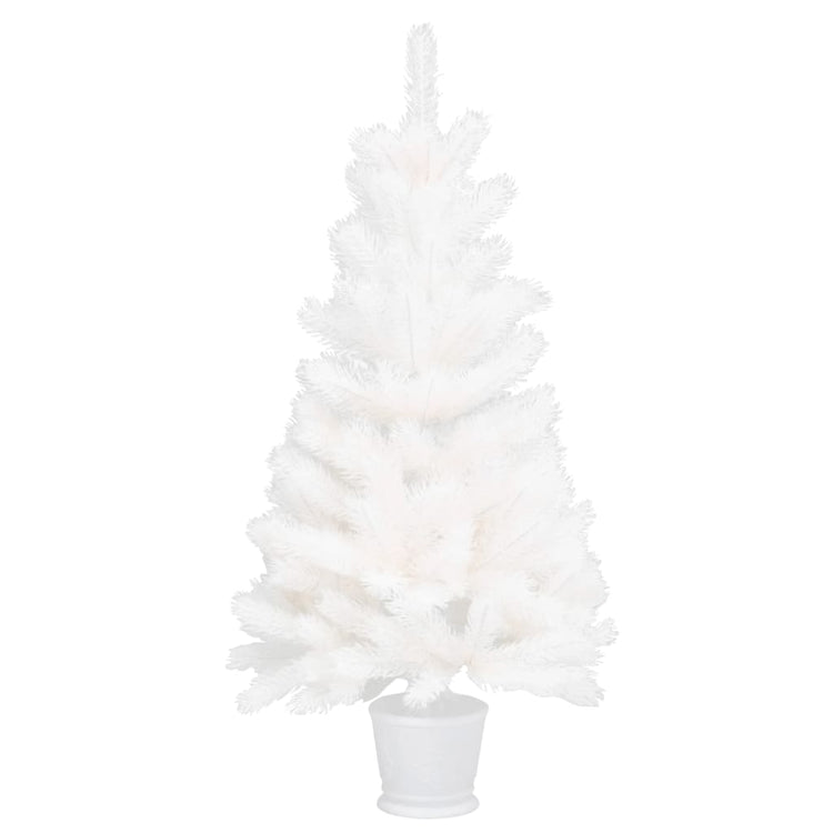 VidaXL Kunstkerstboom met levensechte naalden 90 cm wit