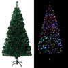 Vidaxl kunstkerstboom met standaard 120 cm glasvezel groen