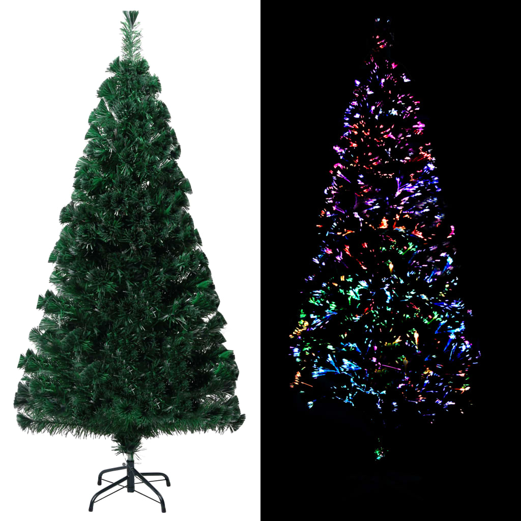 Vidaxl kunstkerstboom met standaard 150 cm glasvezel groen