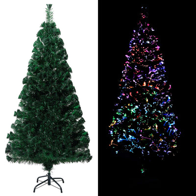 Vidaxl kunstkerstboom met standaard 150 cm glasvezel groen