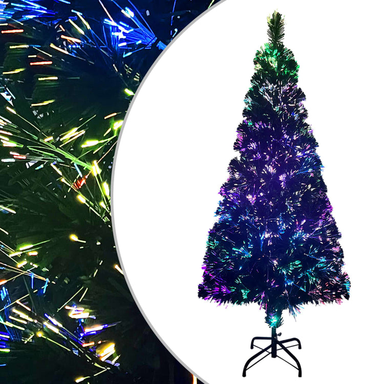 Vidaxl kunstkerstboom met standaard 210 cm glasvezel groen