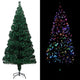 Vidaxl kunstkerstboom met standaard 210 cm glasvezel groen