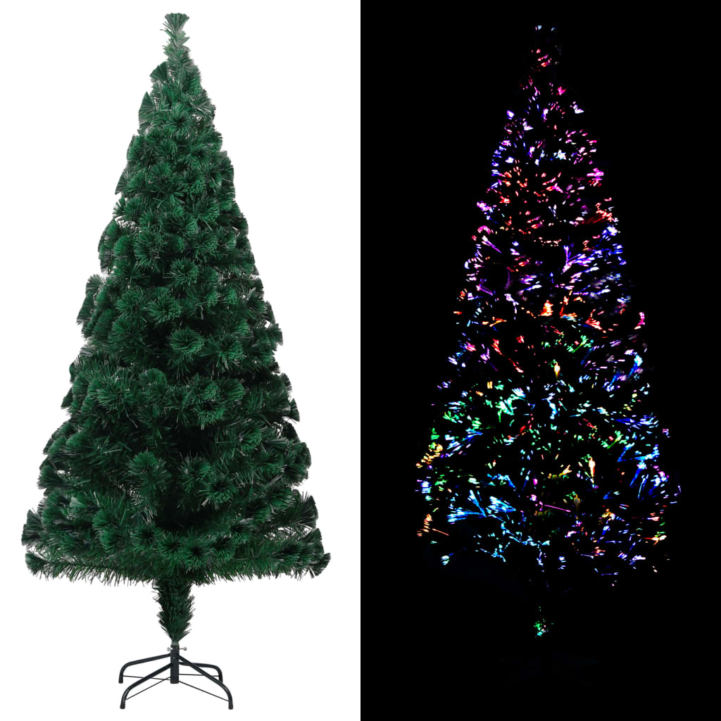 Vidaxl kunstkerstboom met standaard 240 cm glasvezel groen