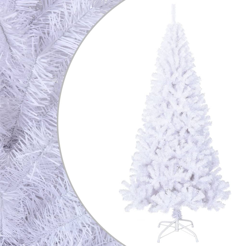 Vidaxl kunstkerstboom met dikke takken 240 cm pvc wit