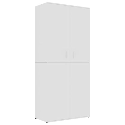 VidaXL Schoenenkast 80x39x178 cm bewerkt hout wit