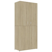 VidaXL Schoenenkast 80x39x178 cm bewerkt hout sonoma eikenkleurig - afbeelding 2