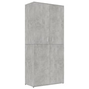 VidaXL Schoenenkast 80x39x178 cm bewerkt hout betongrijs - afbeelding 2