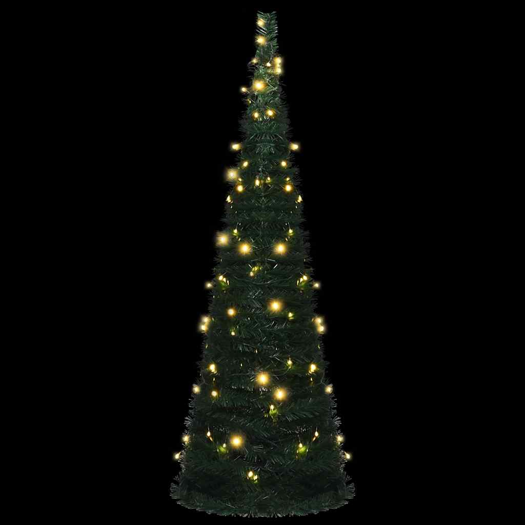Vidaxl kunstkerstboom met verlichting pop-up 180 cm groen