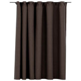 Vidaxl gordijn linnen-look verduisterend met haken 290x245 cm taupe - afbeelding 2