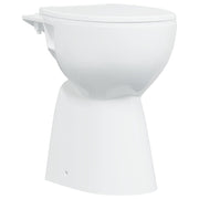 Vidaxl randloos toilet 7 cm extra hoogte soft-close keramiek wit - afbeelding 1