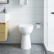 Vidaxl randloos toilet 7 cm extra hoogte soft-close keramiek wit - afbeelding 2