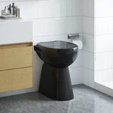 Vidaxl randloos toilet 7 cm extra hoogte soft-close keramiek zwart - afbeelding 3