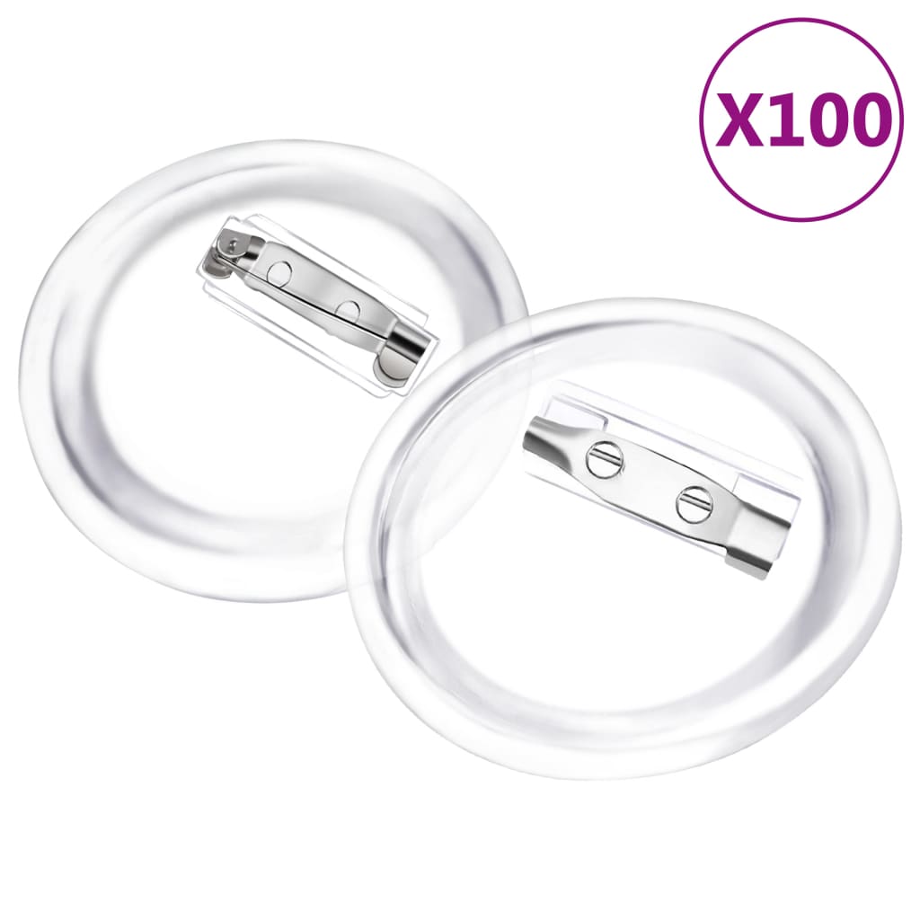 Vidaxl buttons met spelden 100 st 37 mm acryl