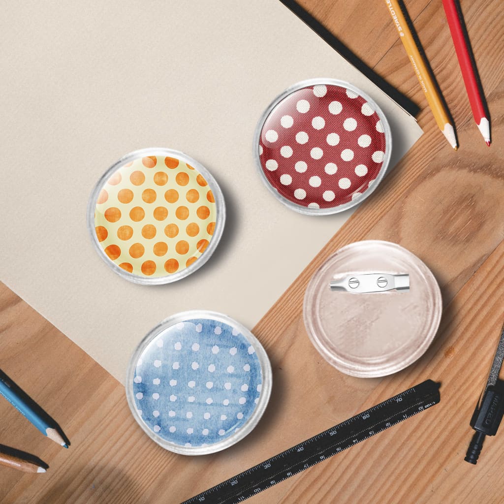 Vidaxl buttons met spelden 100 st 37 mm acryl