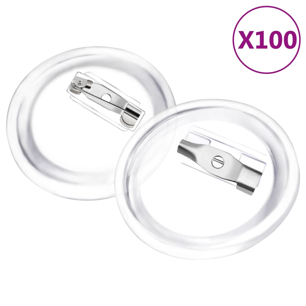Vidaxl buttons met spelden 100 st 25 mm acryl