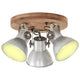 Vidaxl plafondlamp industrieel 25 w e27 42x27 cm zilverkleurig