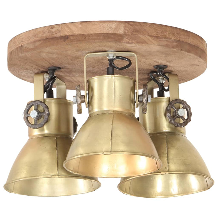 Vidaxl plafondlamp industrieel 25 w e27 42x27 cm messingkleurig