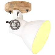 Vidaxl wand- plafondlampen industrieel 2 st e27 20x25 cm wit - afbeelding 2