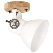 Vidaxl wand- plafondlampen industrieel 2 st e27 20x25 cm wit - afbeelding 3