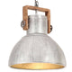VidaXL Hanglamp industrieel rond 25 W E27 40 cm zilverkleurig