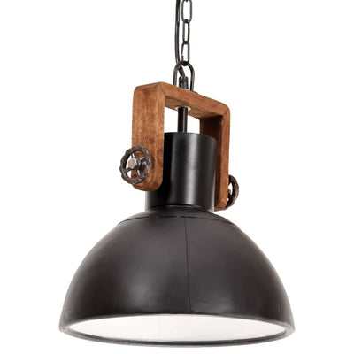 Vidaxl hanglamp industrieel rond 25 w e27 30 cm zwart