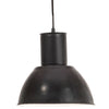 Vidaxl hanglamp rond 25 w e27 28,5 cm zwart