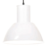Vidaxl hanglamp rond 25 w e27 28,5 cm wit - afbeelding 1